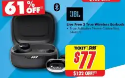 The Good Guys JBL Live True Wireless Earbuds offer