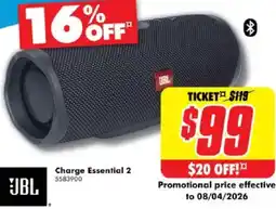 The Good Guys Jbl charge essential 2 offer