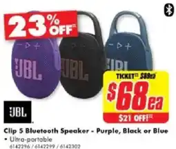 The Good Guys Jbl clip 5 bluetooth speaker offer