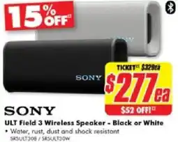 The Good Guys Ult field 3 wireless speaker offer