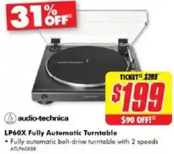 The Good Guys Audio-technica lp60x fully automatic turntable offer