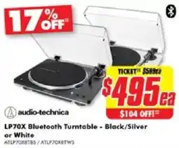 The Good Guys Audio-technica lp70x bluetooth turntable offer
