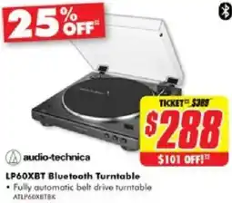 The Good Guys Audio-technica lp60xbt bluetooth turntable offer