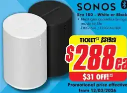 The Good Guys Sonos era 100 offer