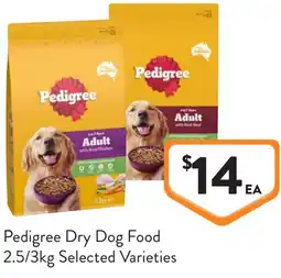 Foodworks Pedigree dry dog food offer