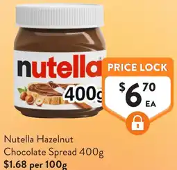 Foodworks Nutella hazelnut chocolate spread offer