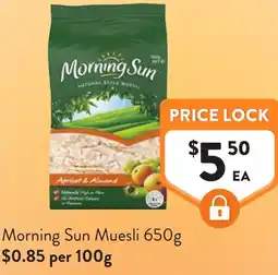 Foodworks Morning sun muesli offer