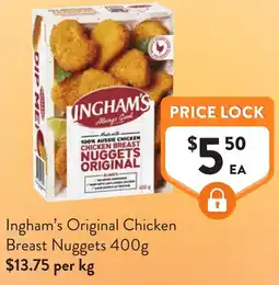 Foodworks Ingham's original chicken breast nuggets offer