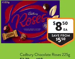Foodworks Cadbury chocolate roses offer