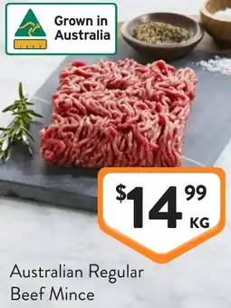 Foodworks Australian regular beef mince offer