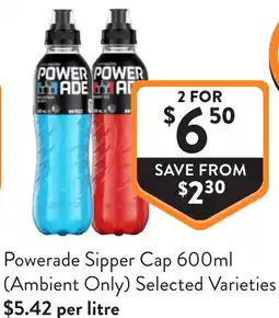 Foodworks Powerade sipper cap offer
