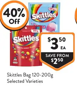 Foodworks Skittles bag offer