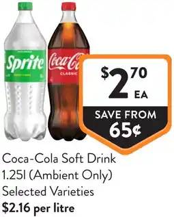 Foodworks Coca-cola soft drink offer
