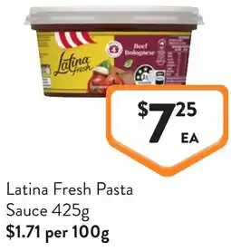Foodworks Latina fresh pasta sauce offer