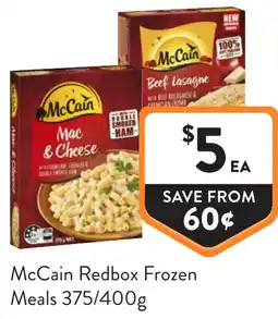 Foodworks Mccain redbox frozen meals offer