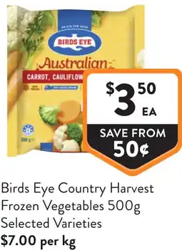 Foodworks Birds eye country harvest frozen vegetables offer