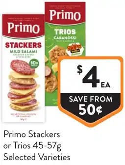 Foodworks Primo stackers or trios offer