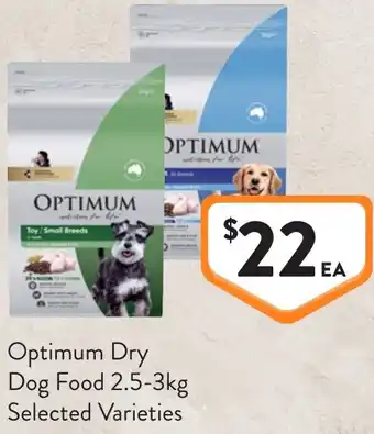 Foodworks Optimum dry dog food offer