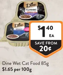 Foodworks Dine Wet Cat Food offer