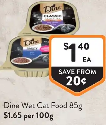 Foodworks Dine Wet Cat Food offer