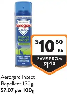 Foodworks Aerogard insect repellent offer