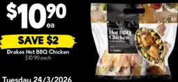 Drakes Drakes hot bbq chicken offer