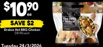Drakes Drakes hot bbq chicken offer