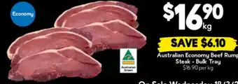 Drakes Australian economy beef rump steak offer