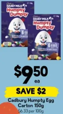 Drakes Cadbury humpty egg carton offer