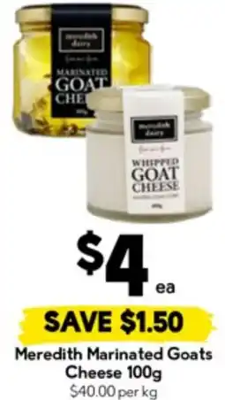 Drakes Meredith marinated goats cheese offer