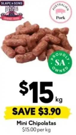 Drakes Mini chipolatas offer