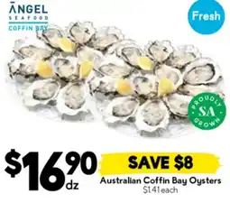 Drakes Australian coffin bay oysters offer