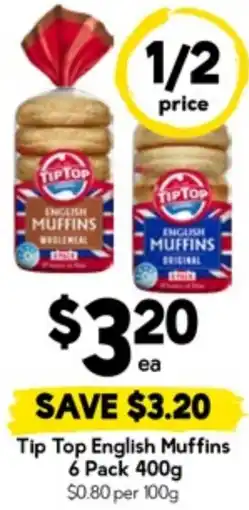 Drakes Tip top english muffins offer