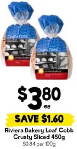 Drakes Riviera bakery loaf cobb crusty sliced offer