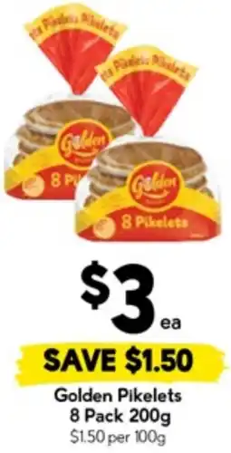 Drakes Golden pikelets offer