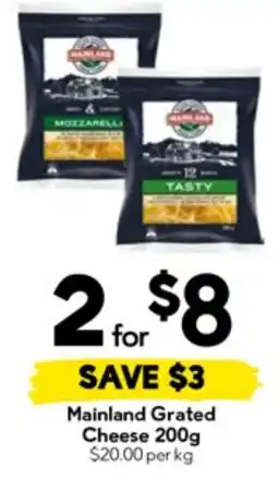Drakes Mainland grated cheese offer
