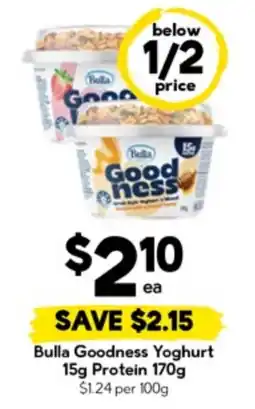 Drakes Bulla Goodness Yoghurt Protein offer