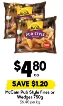 Drakes McCain Pub Style Fries or Wedges offer