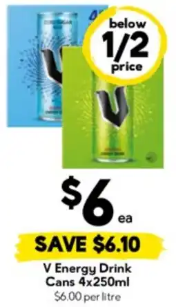 Drakes V Energy Drink Cans offer