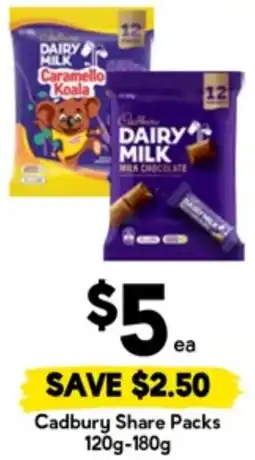 Drakes Cadbury Share Packs offer