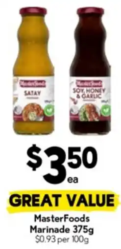 Drakes MasterFoods Marinade offer