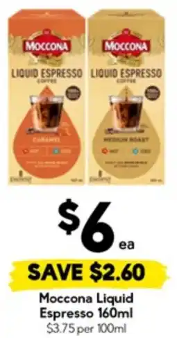 Drakes Moccona Liquid Espresso offer