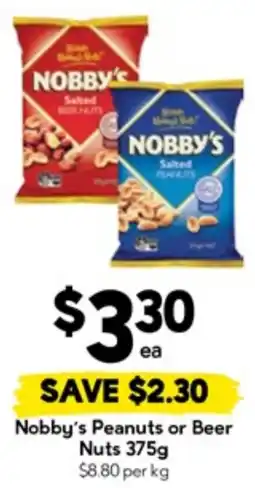 Drakes Nobby's Peanuts or Beer Nuts offer