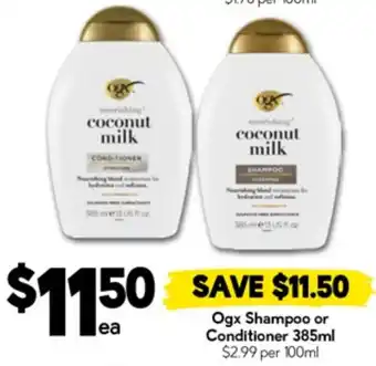 Drakes Ogx Shampoo or Conditioner offer