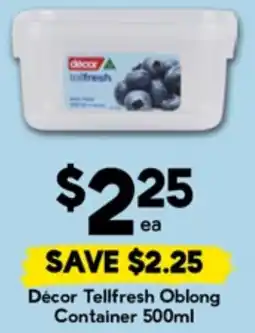 Drakes Décor Tellfresh Oblong Container offer