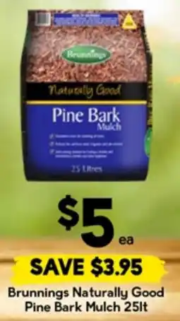 Drakes Brunnings Naturally Good Pine Bark Mulch 25lt offer