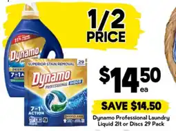 Drakes Dynamo Professional Laundry Liquid or Discs offer