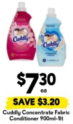 Drakes Cuddly Concentrate Fabric Conditioner offer
