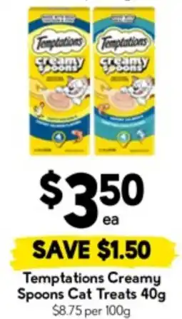 Drakes Temptations Creamy Spoons Cat Treats offer