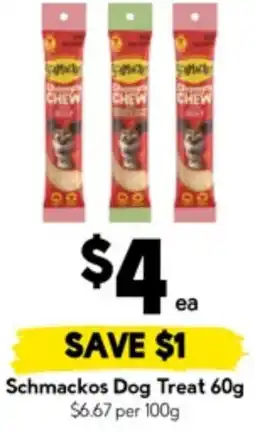 Drakes Schmackos Dog Treat offer